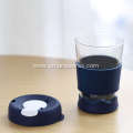 Colorful silicone cup lid reusable coffee cup lid